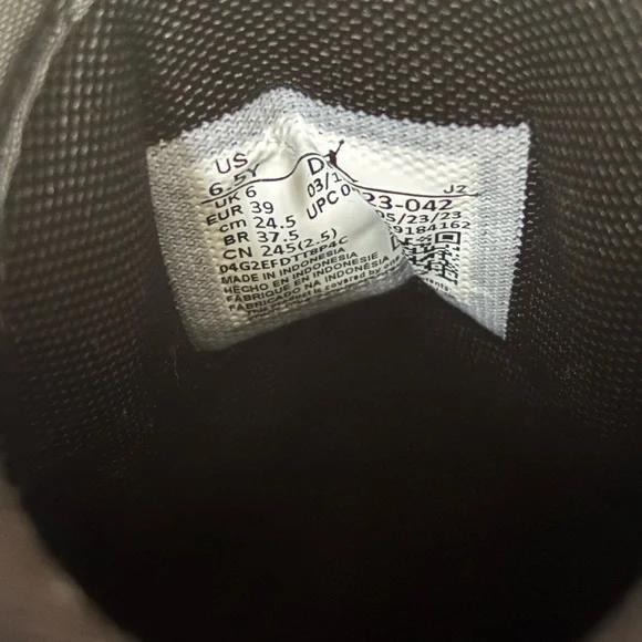 Air Jordan Black and Blue Sneakers - Picture 6 of 7